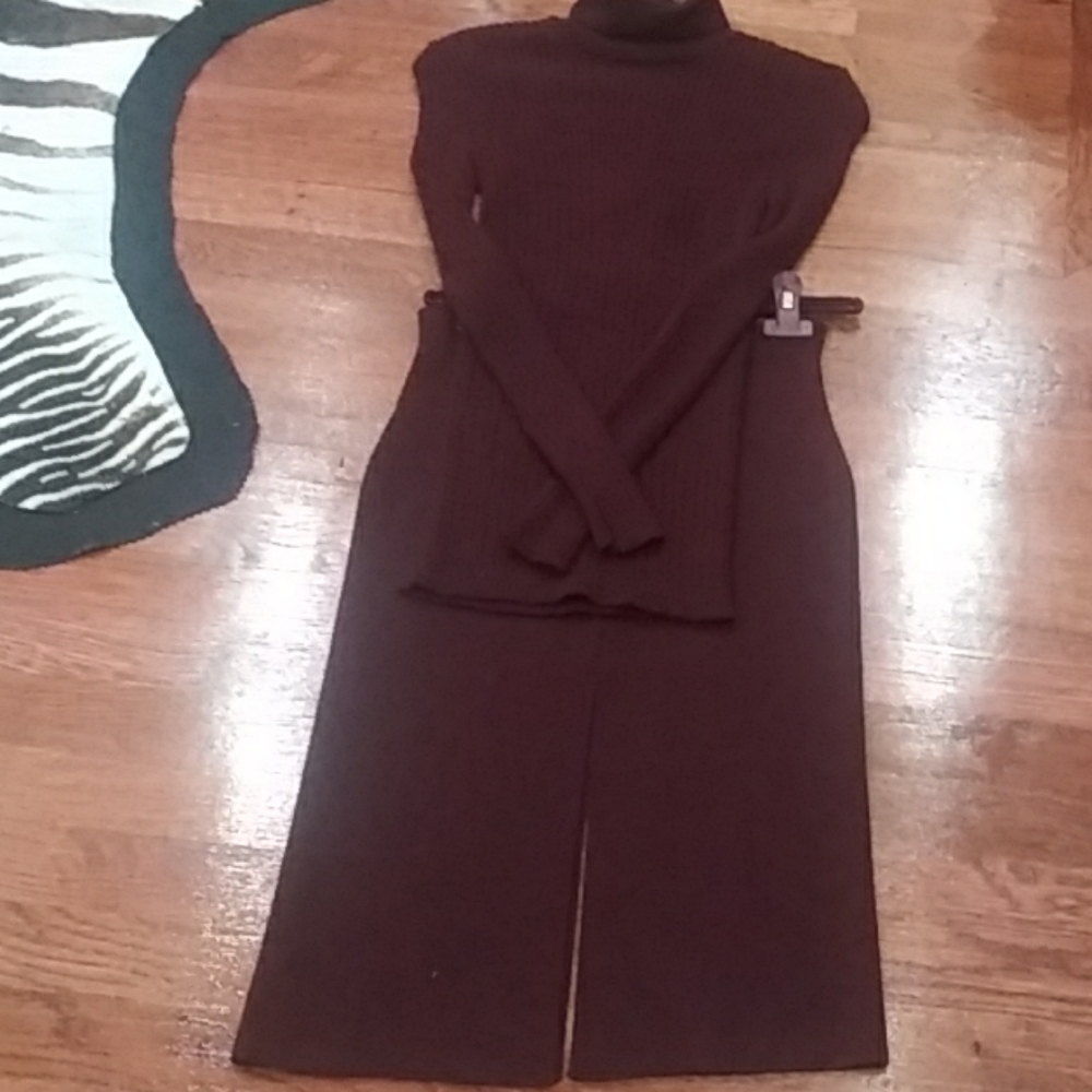 Jean Paul Gaultier turtleneck & skirt